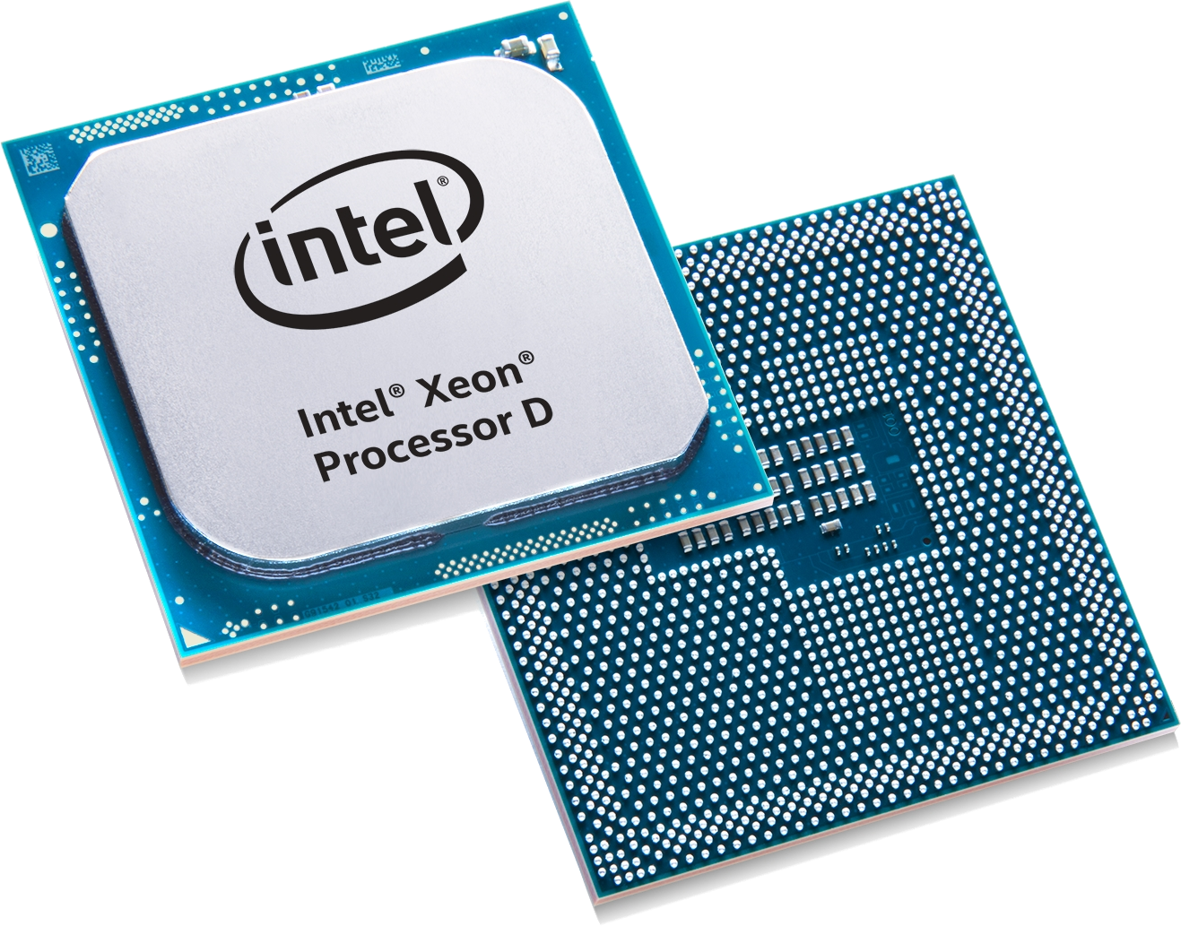 Intel Xeon Processor Top And Rear Pin Array Product Comparison PNG Image