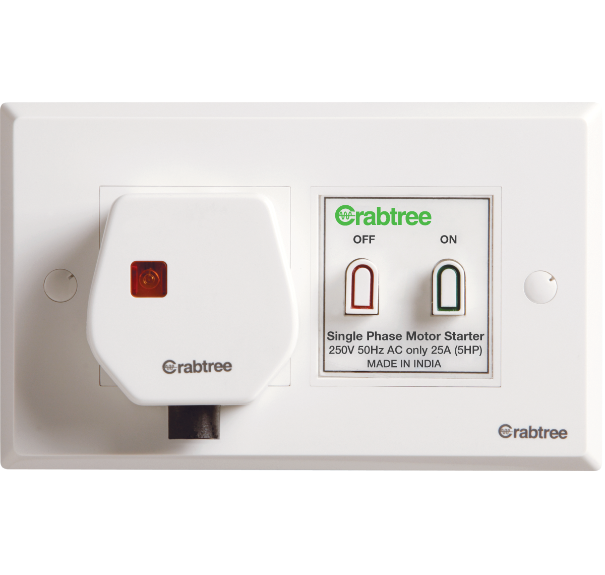 White Wall Socket Product Set With Grounded Outlet And Switch PNG Photo