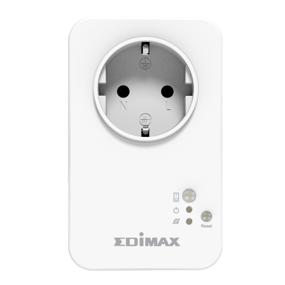 White Compact Travel Power Adapter With Indicator Light PNG Product Image