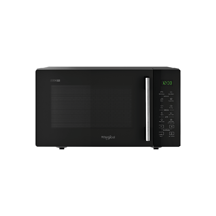 Black Countertop Microwave With Minimal Front And Side Controls PNG Image