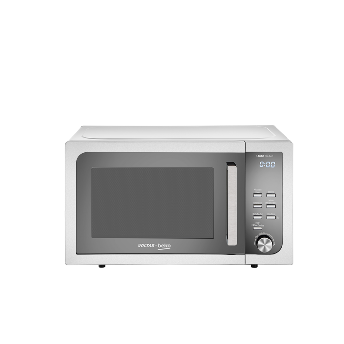 Small White Countertop Microwave With Digital Controls PNG Product Image