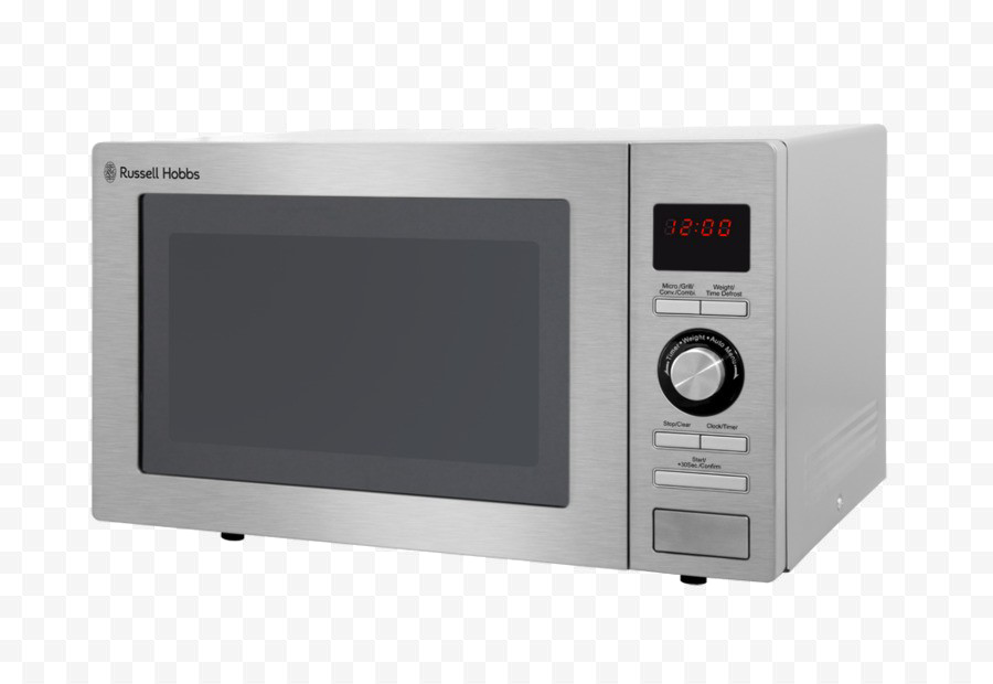 White Compact Microwave Oven With Digital Display Isolated PNG Image