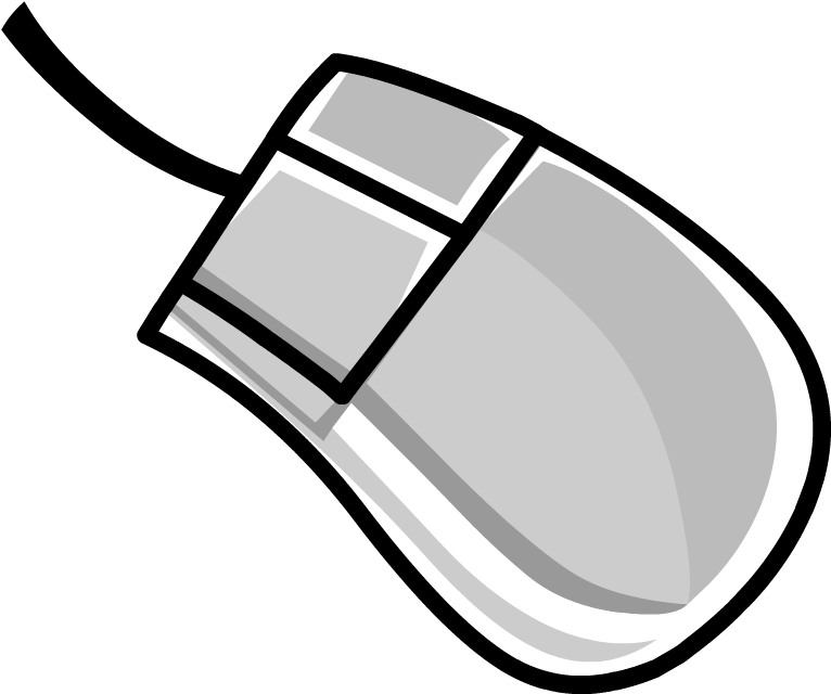 Gray Computer Mouse With Scroll Wheel Simple Outline Transparent PNG Icon