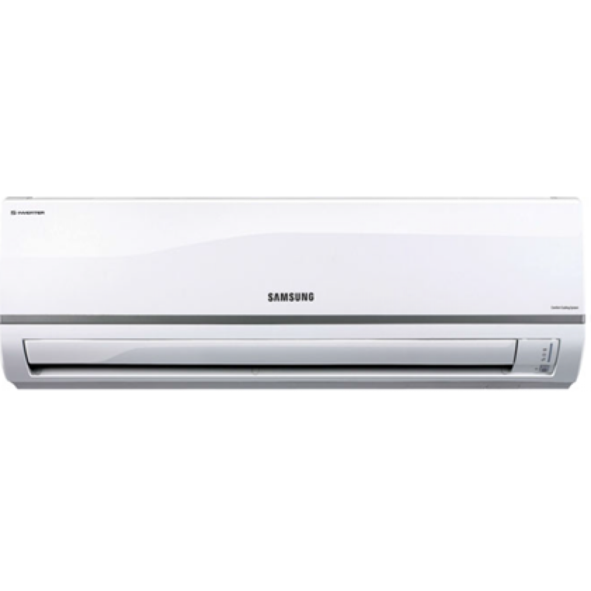 Minimal White Wall Air Conditioner With Clean Horizontal Vents Air Conditioner PNG Illustration