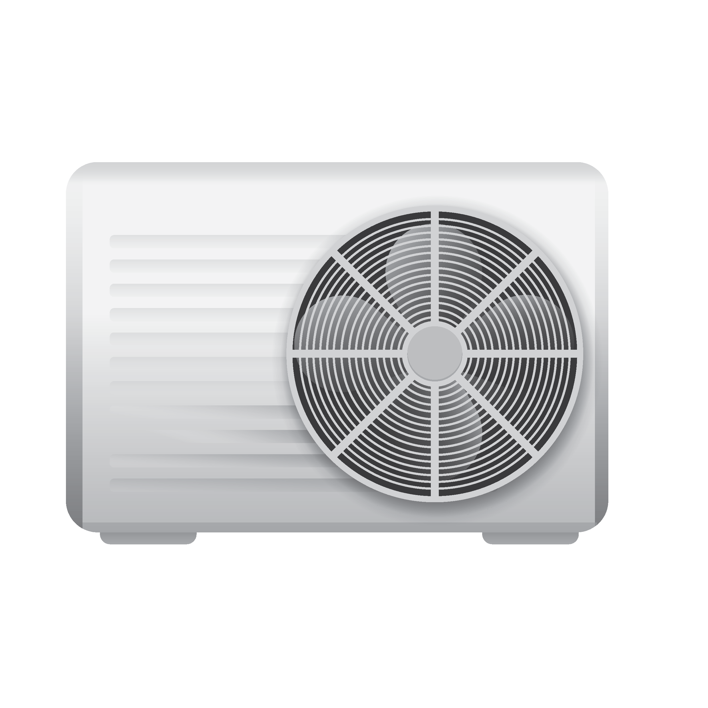 Outdoor Air Conditioner Compressor And Indoor Split Unit Product Set Air Conditioner PNG Illustration