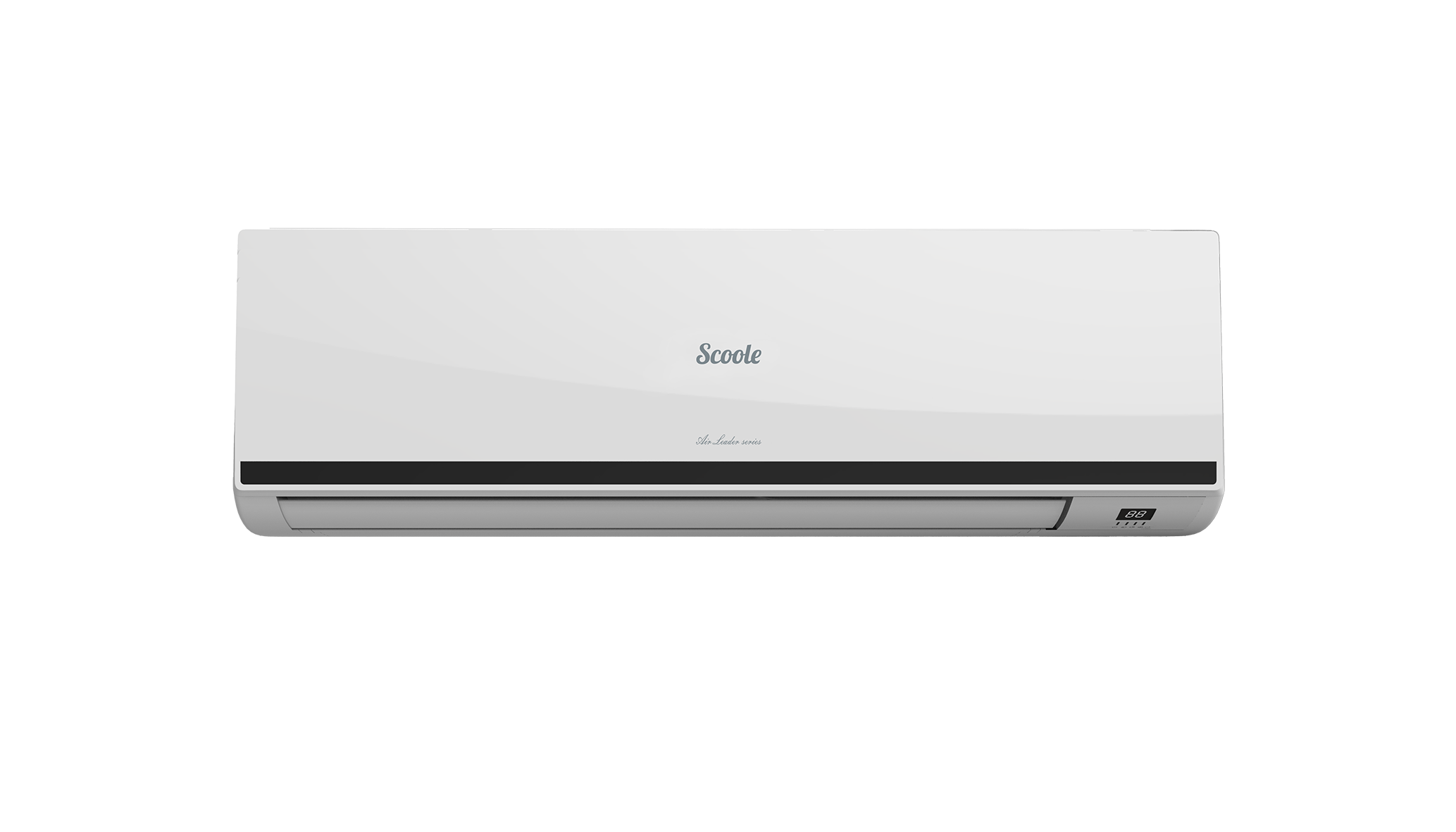Slim White Wall Mounted Mini Split Air Conditioner Indoor Unit Air Conditioning PNG Graphic