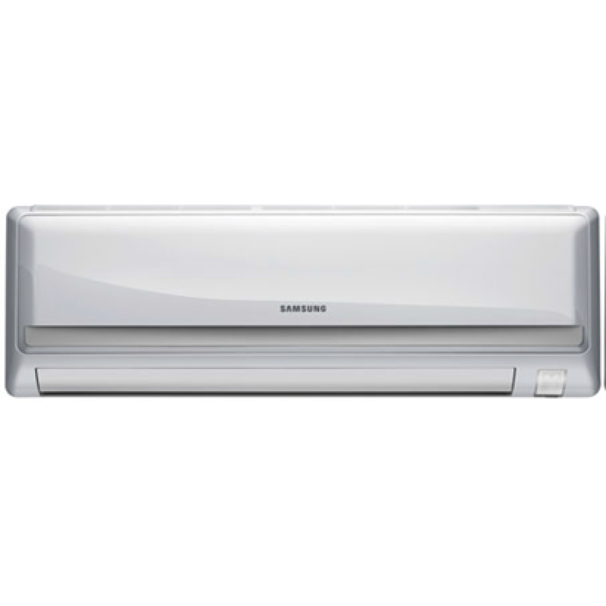 White Slim Wall Mounted Air Conditioner With Long Front Louvers High Resolution Transparent PNG Image