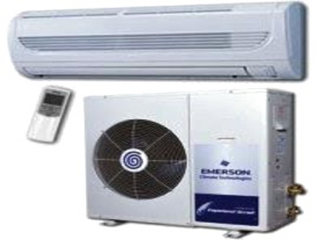 White Wall Mounted Split Air Conditioner With Small Outdoor Unit Transparent PNG Clipart