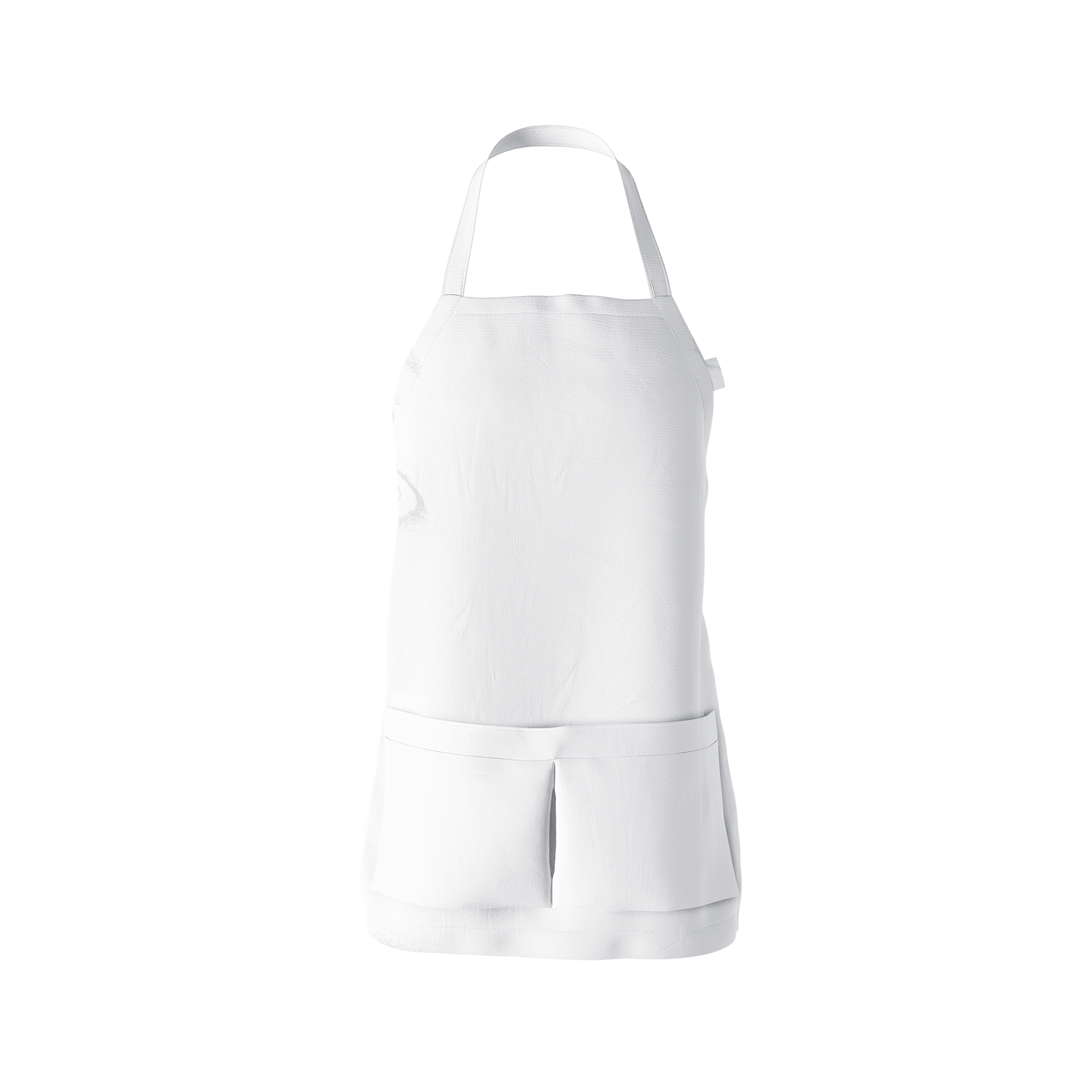 White Ruffled Kitchen Apron With Lace Trim And Decorative Bow Transparent PNG Clipart
