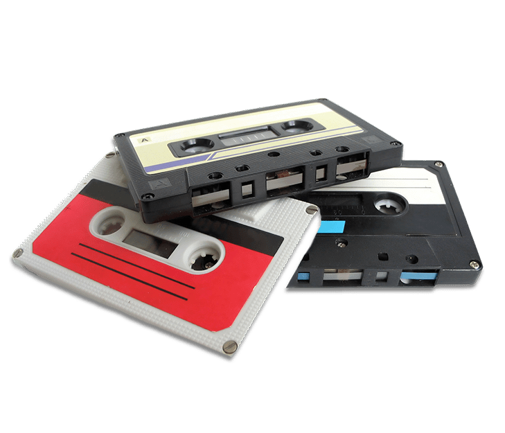 Assorted Colorful Cassette Tapes And Retro Music Packaging Audio Cassette Transparent PNG
