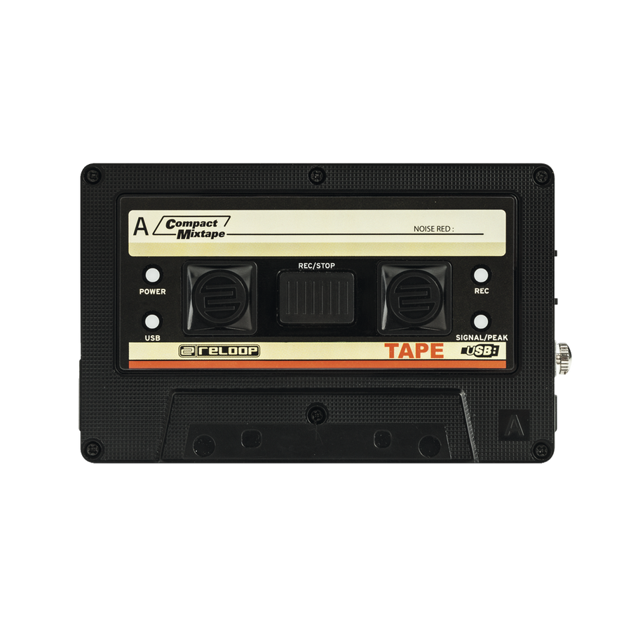 Black Vintage Cassette Tape With Green Printed Label And Clear Window Isolated Transparent PNG Image