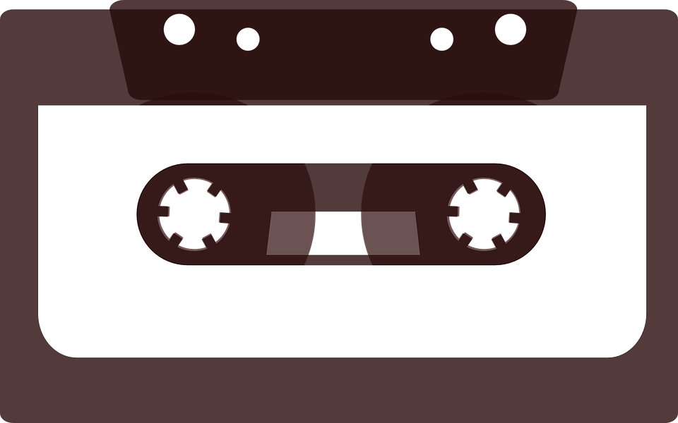 Brown Vintage Audio Cassette Illustration With Cream Colored Reels Audio Cassette Transparent PNG