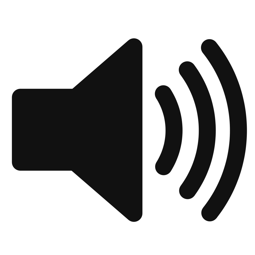 Black Volume Speaker Icon With Three Curved Sound Waves Audio Speaker Transparent PNG