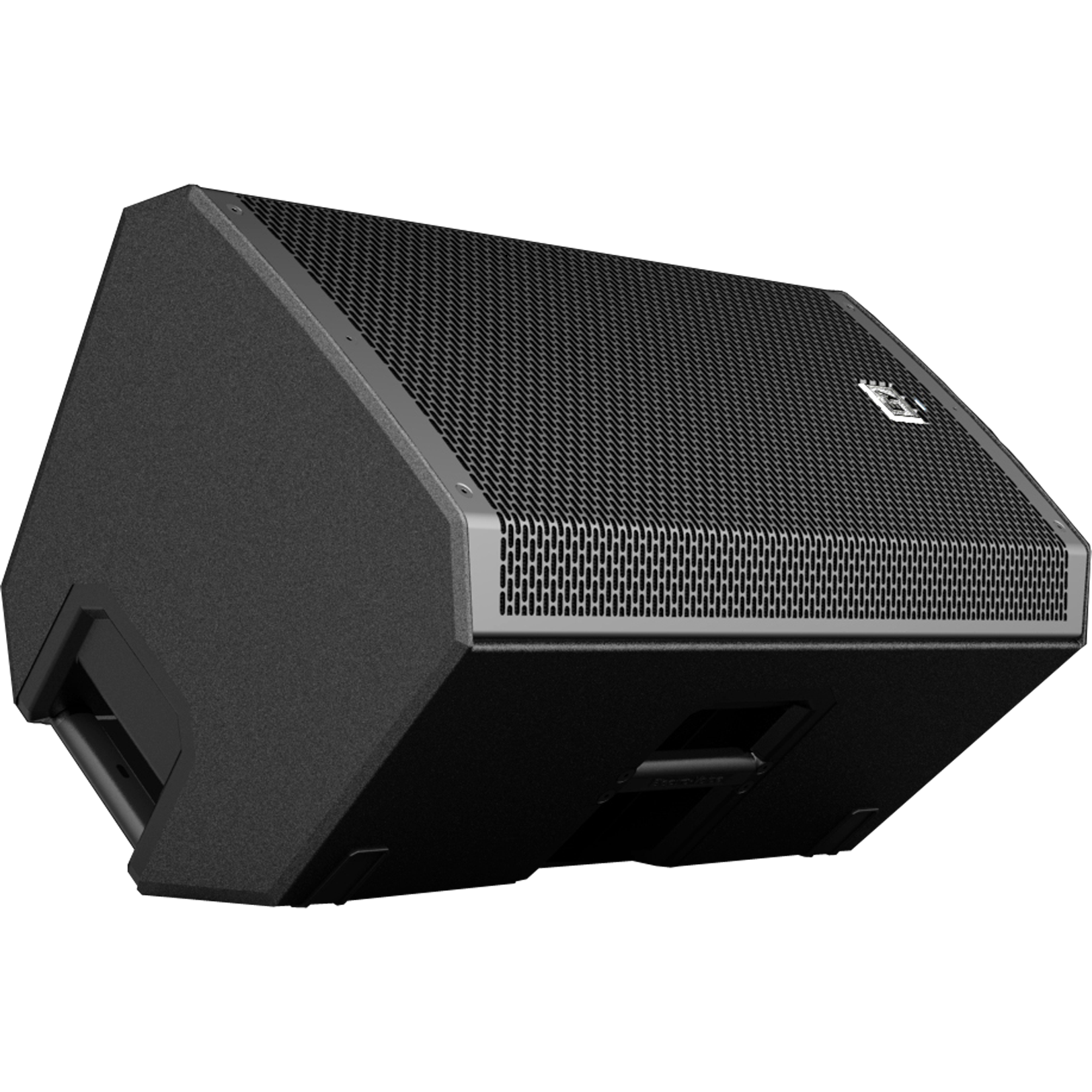 Black Wedge Shaped Stage Monitor Speaker With Angled Front Grille High Resolution Transparent PNG Image