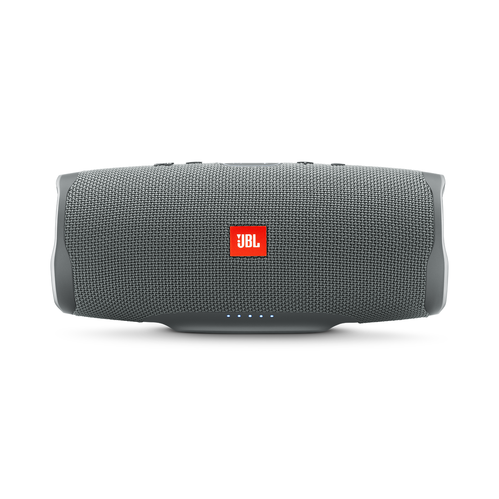 Compact Gray Portable Bluetooth Speaker With Bright Red Logo Audio Equipment Transparent PNG
