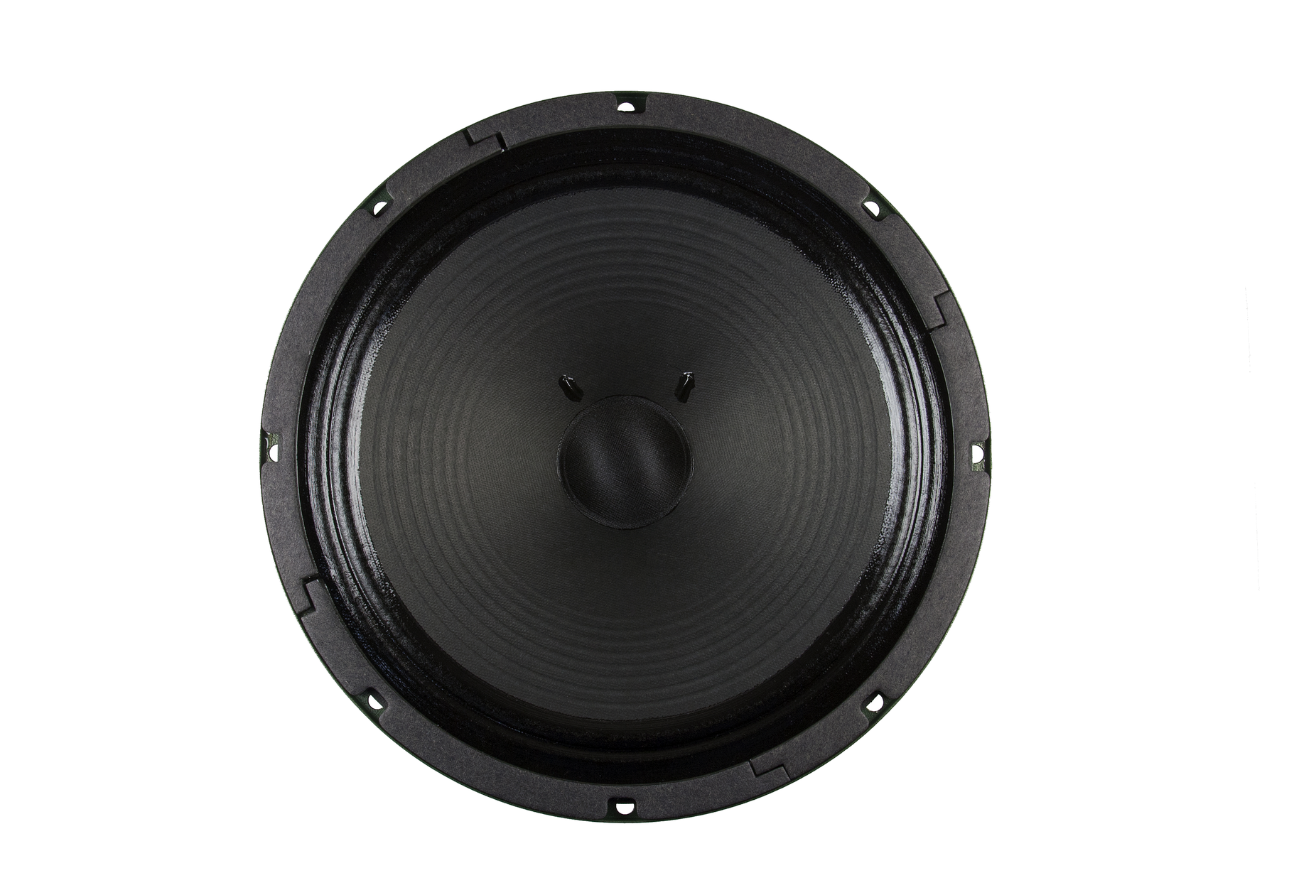 Round Black Subwoofer Driver With Wide Rubber Surround And Center Cap High Resolution Transparent PNG Image