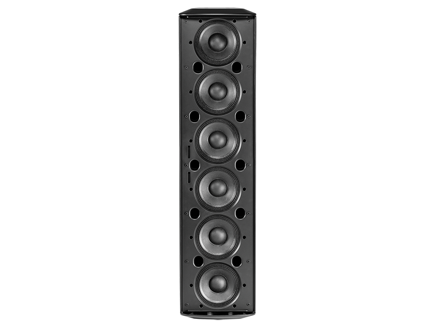 Tall Slim Floor Standing Speaker Tower With Three Front Drivers Speaker PNG Illustration