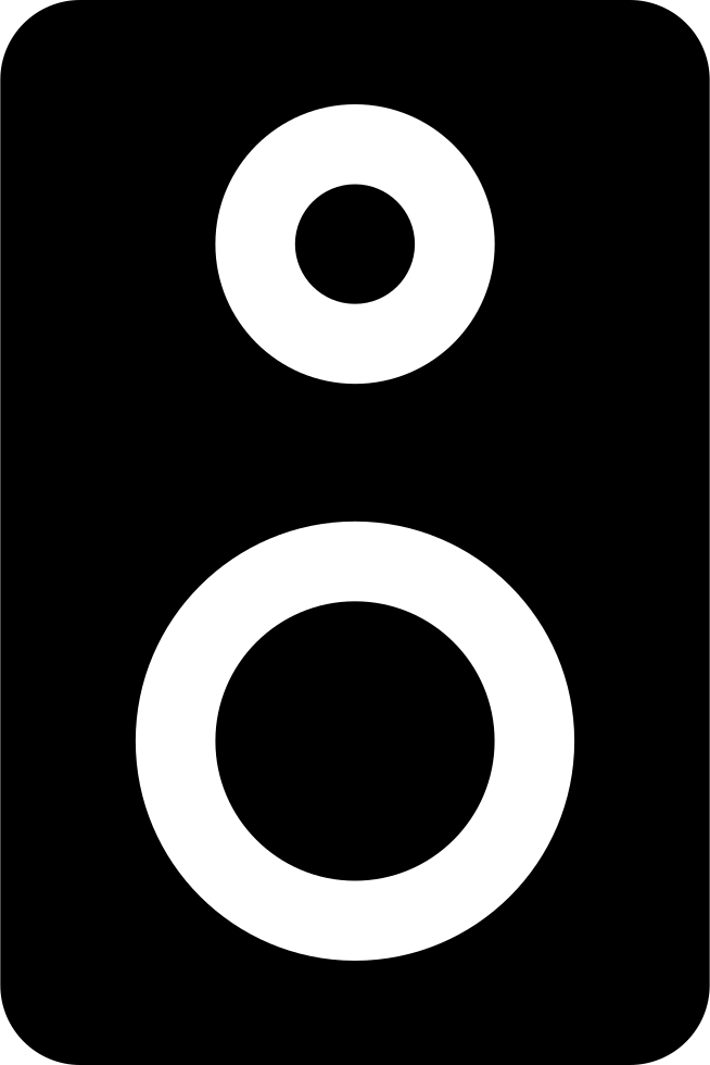 Two Black Vertical Speaker Symbols With Multiple Circular Drivers Audio Equipment Transparent PNG