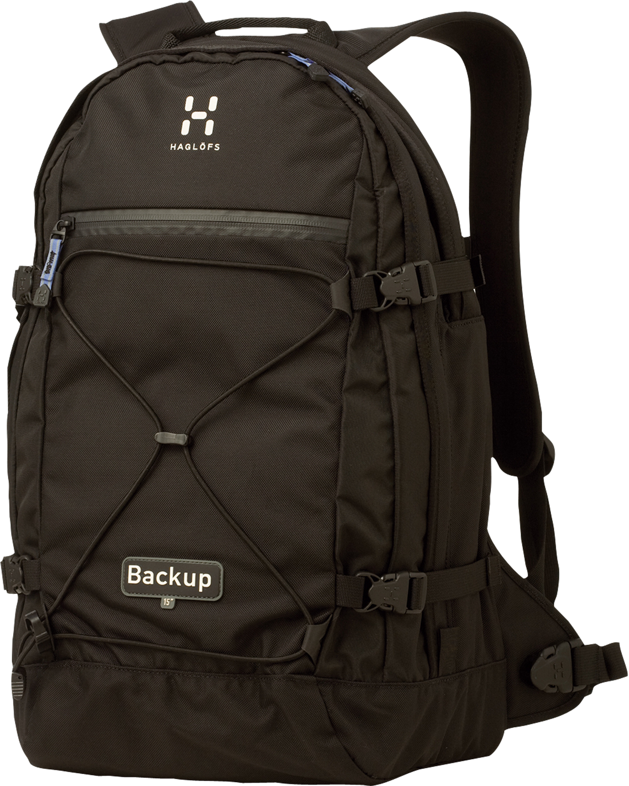 Black Outdoor Hiking Backpack With Padded Straps And Multiple Compartments Transparent PNG Clipart
