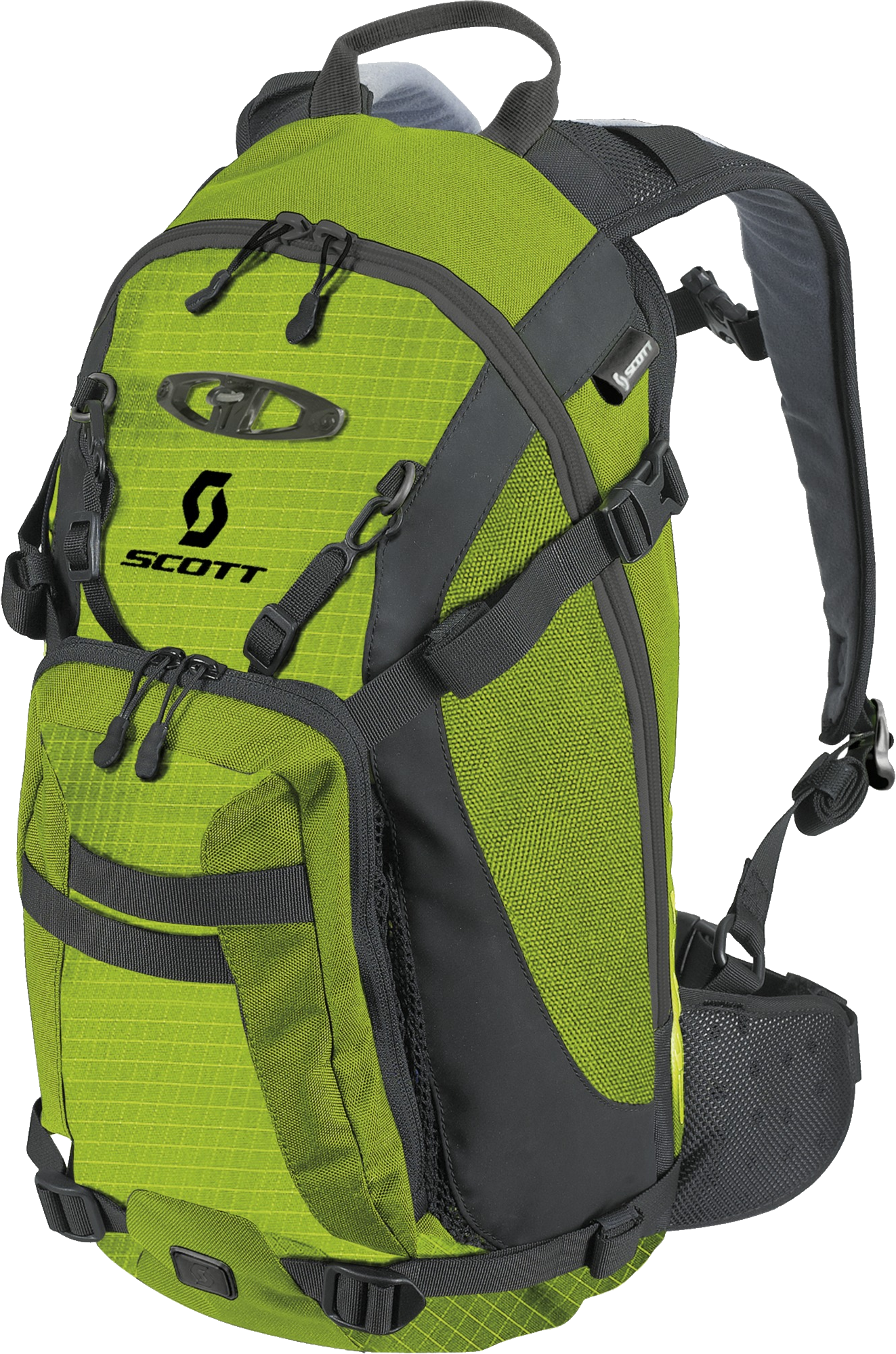 Green Hiking Backpack With Multiple Storage Compartments And Trail Gear Isolated Transparent PNG Image