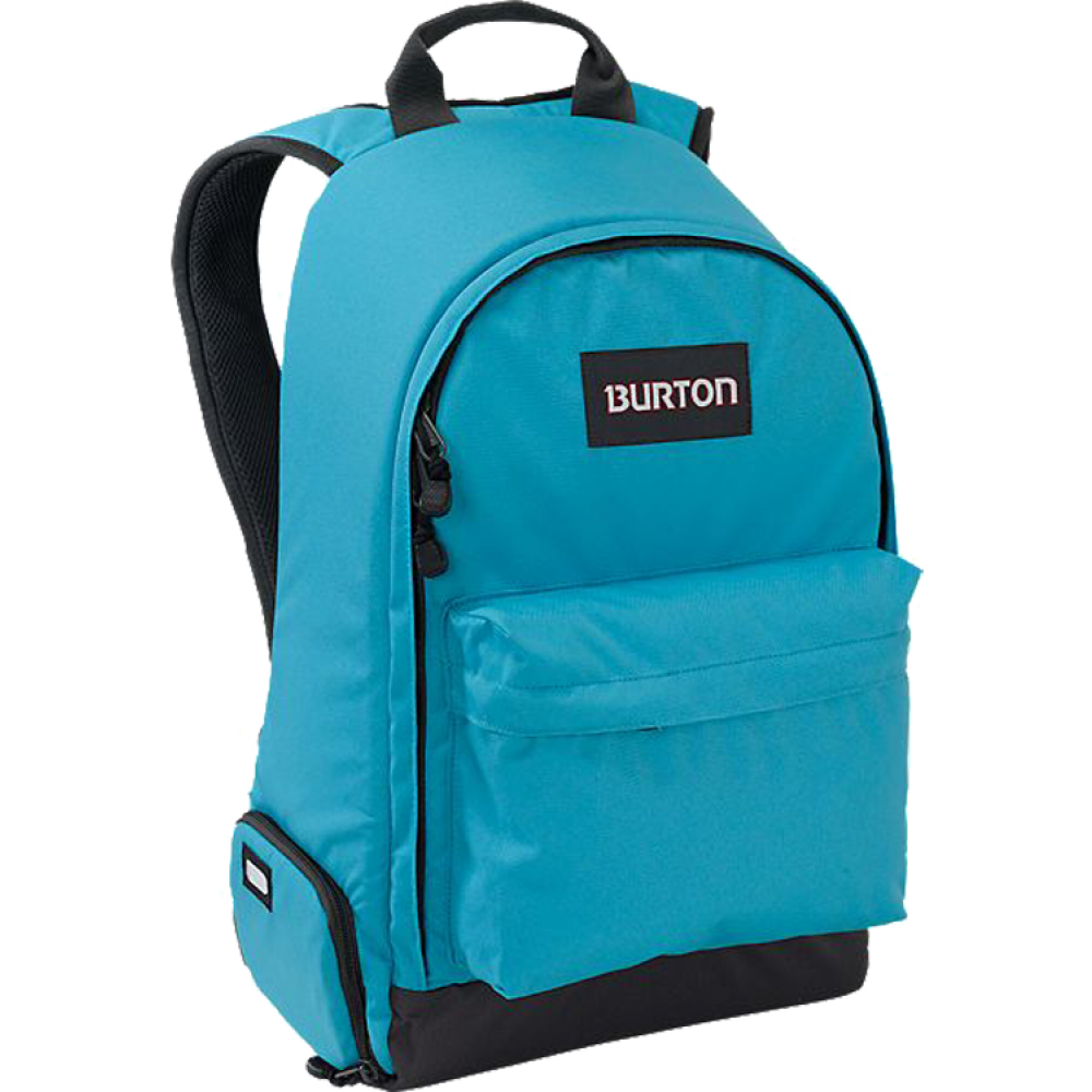 Turquoise Blue School Backpack With Front Pocket And Black Shoulder Straps Backpack Transparent PNG