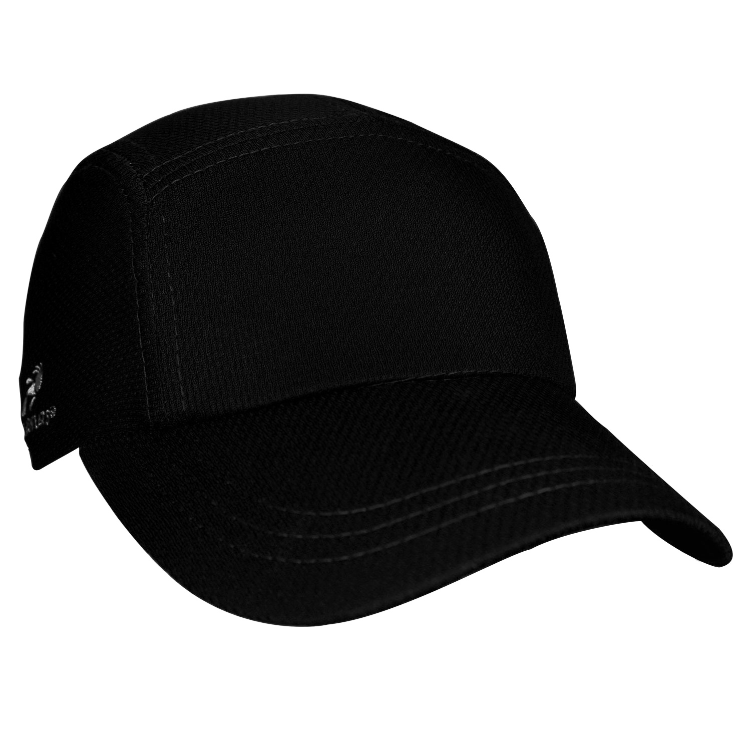 Black Baseball Cap Side View With Low Profile Crown And Visor Baseball Hat PNG Graphic