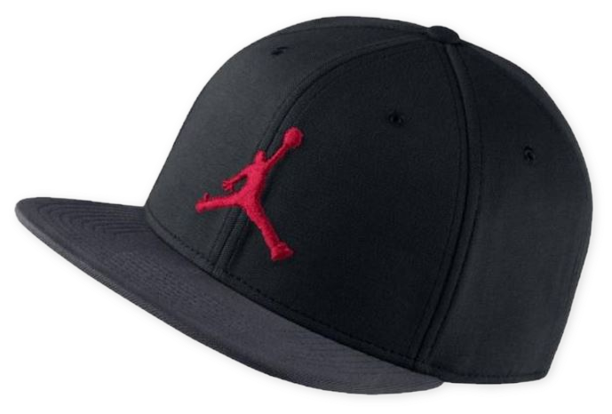 Black Baseball Cap With Pink Jumpman Style Sports Logo On Front Baseball Cap PNG Illustration