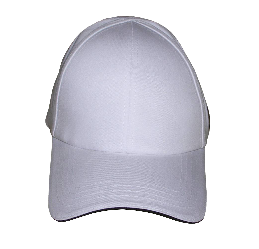 Light Gray Baseball Cap Front View With Smooth Curved Peak Isolated Cap PNG Image