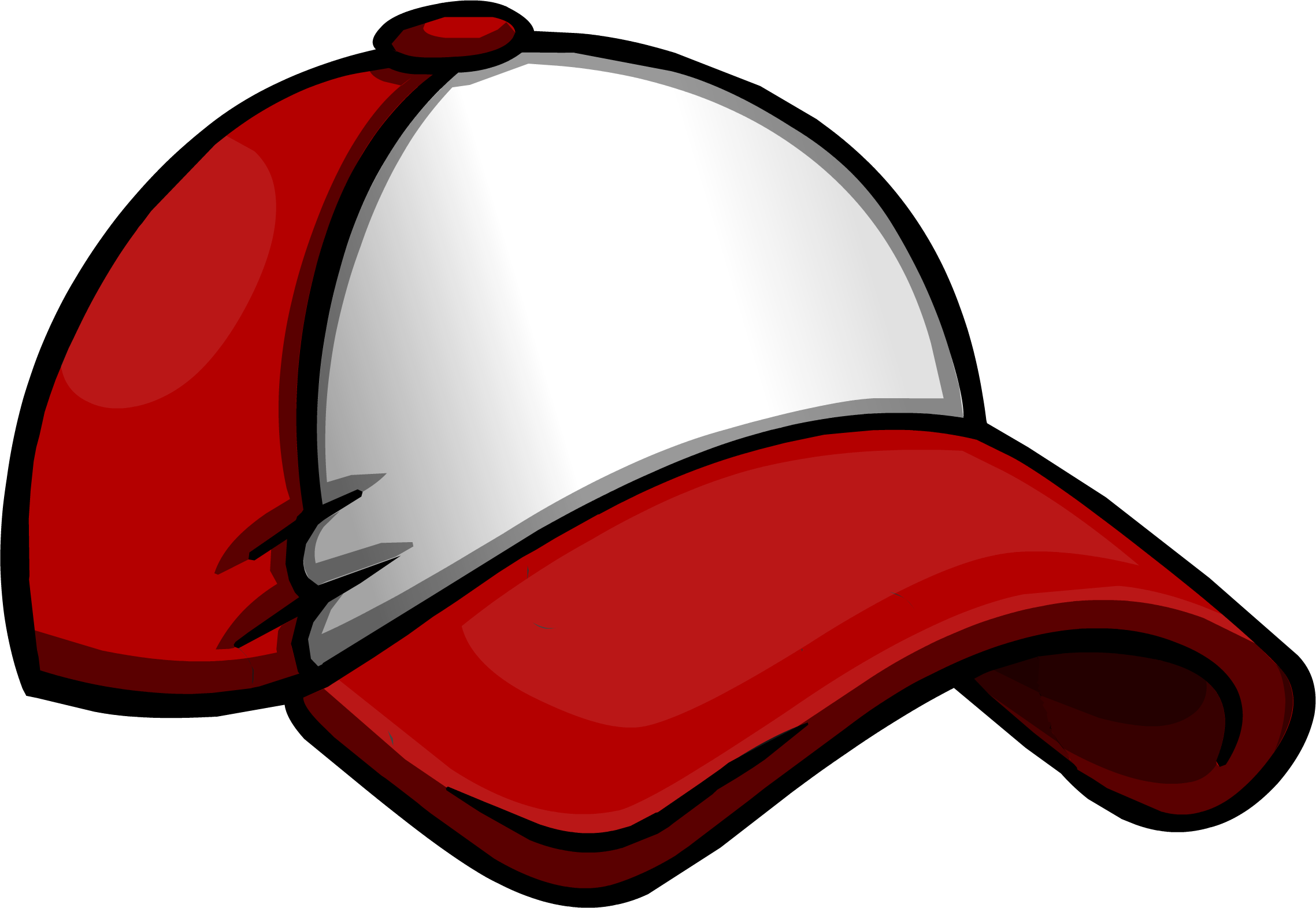 Red And White Trucker Baseball Cap Illustration With Contrasting Brim Sports Hat Transparent PNG
