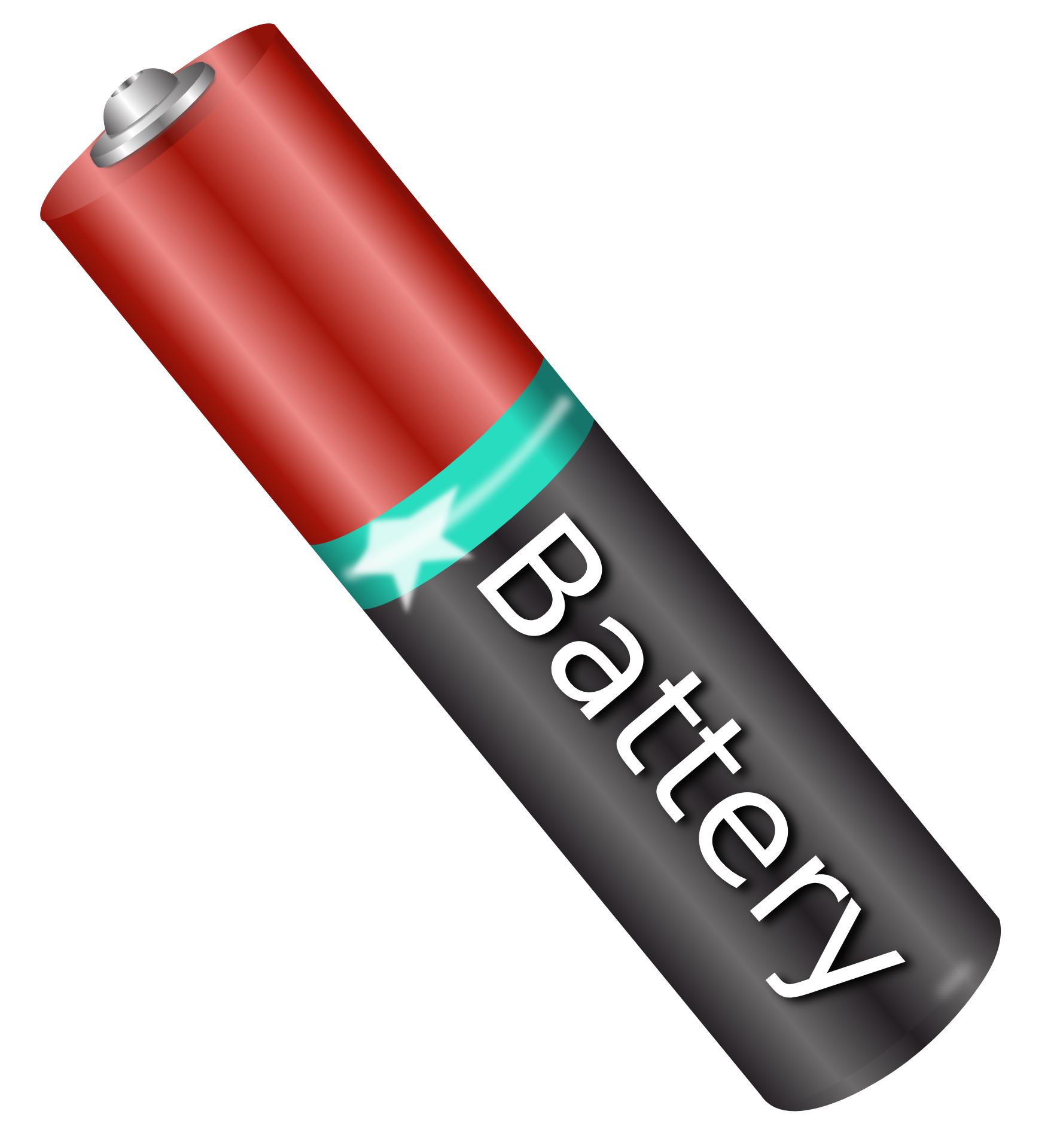 Red And Silver Household AA Battery With White Printed Label Car Battery Transparent PNG