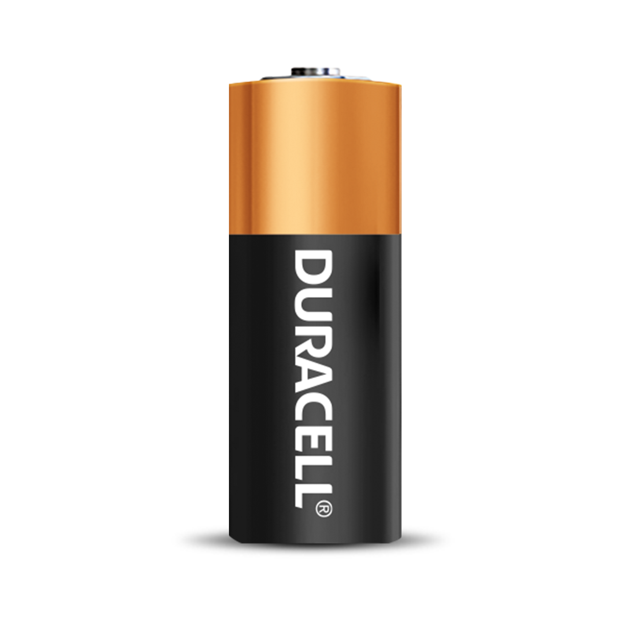 Vertical Duracell AA Battery With Black Copper And Gold Finish Isolated Battery PNG Image