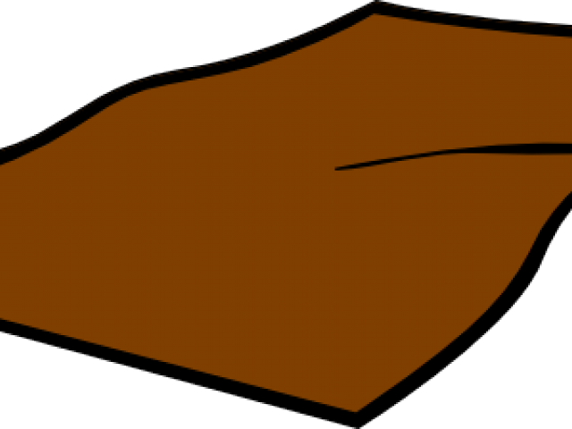 Brown Blanket Illustration With Bold Dark Outline And Folded Edge Transparent PNG Clipart