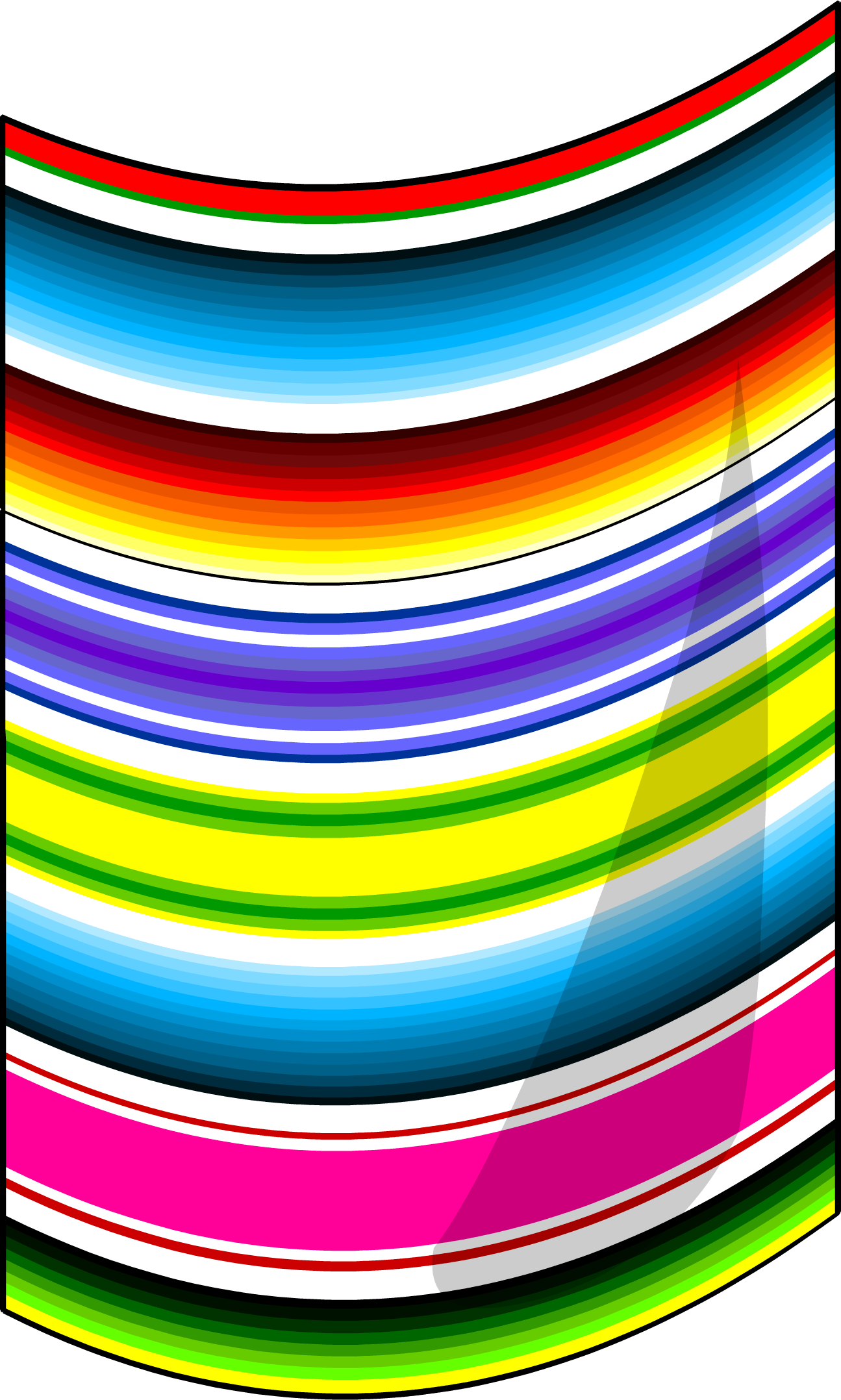 Colorful Rainbow Striped Blanket Fabric Swatches In Bright Rows Transparent PNG Clipart
