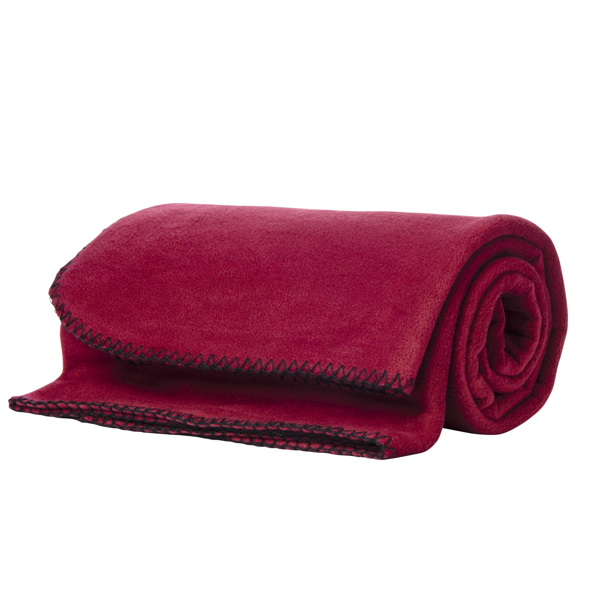 Rolled Raspberry Pink Fleece Blanket With Plush Velvety Texture Blanket Transparent PNG