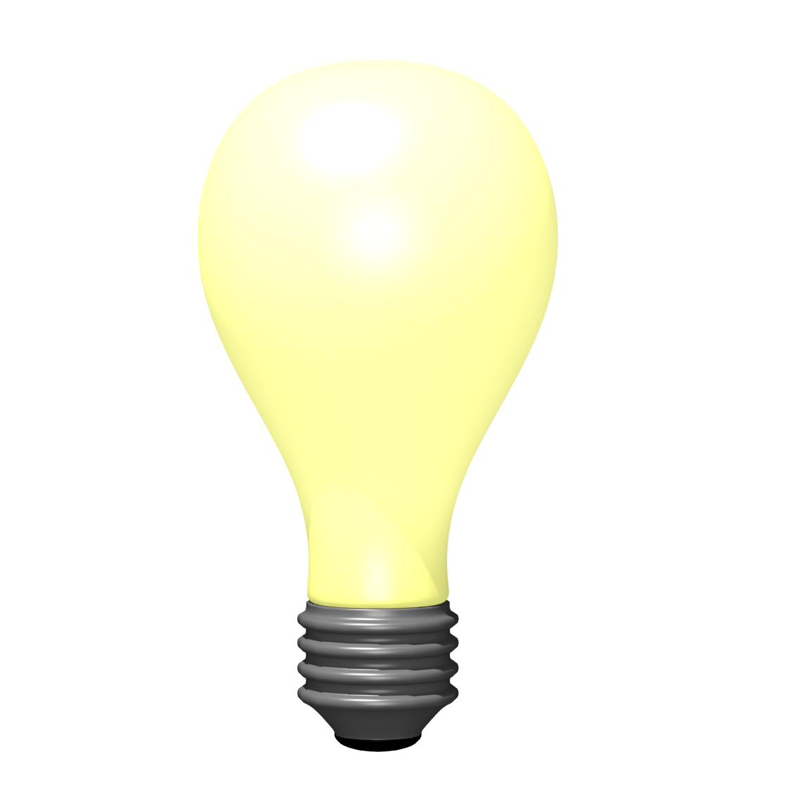 Warm Yellow Incandescent Light Bulb Glowing With Soft Halo High Resolution Transparent PNG Image