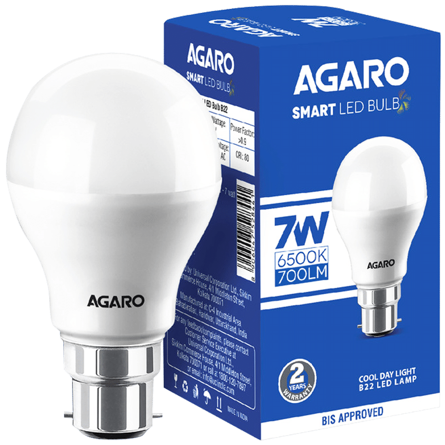 White LED Bulb With Blue Retail Product Box And Packaging Isolated Transparent PNG Image