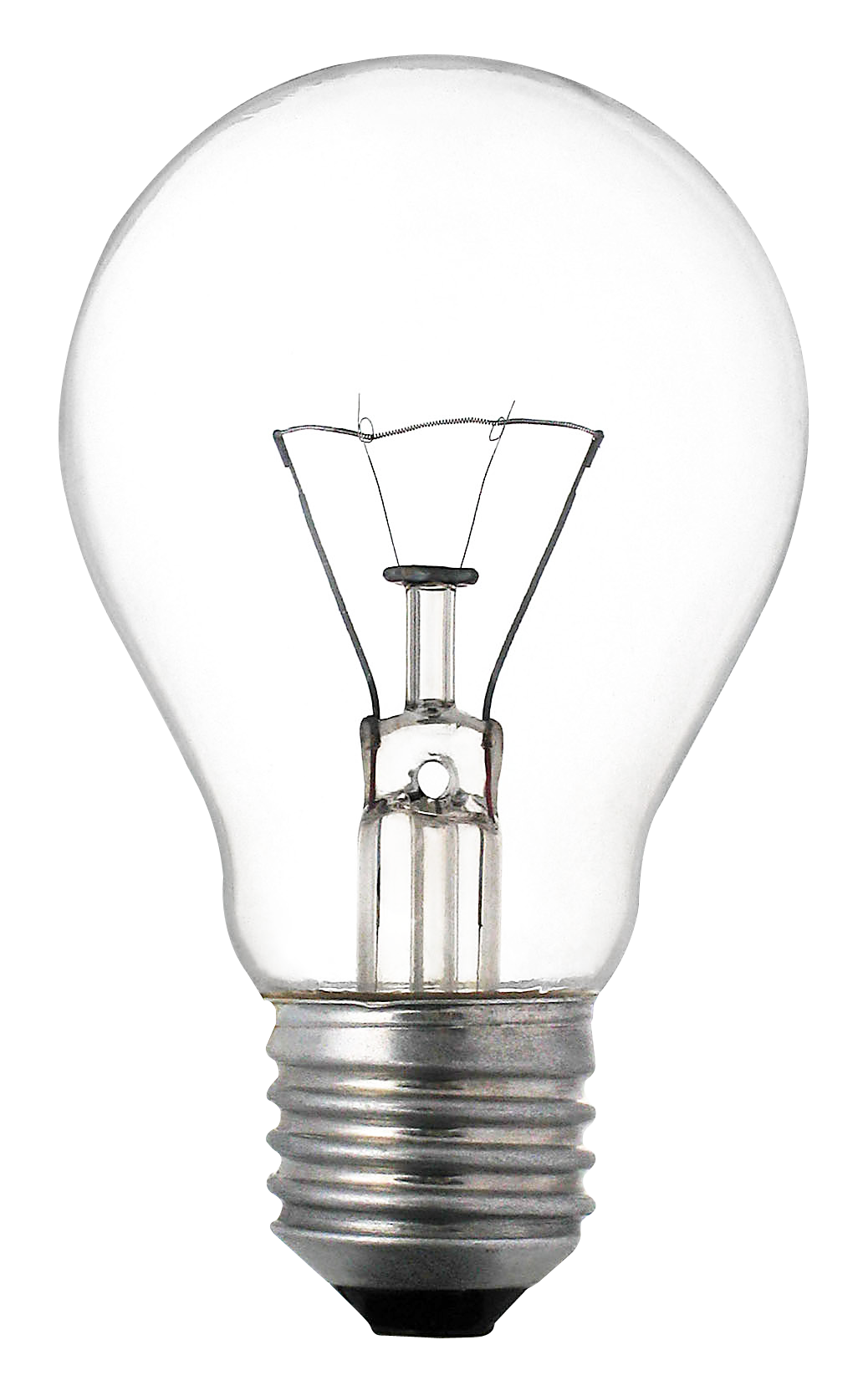 Pencil Sketch Of A Classic Light Bulb With Filament And Screw Cap Transparent Background PNG Image