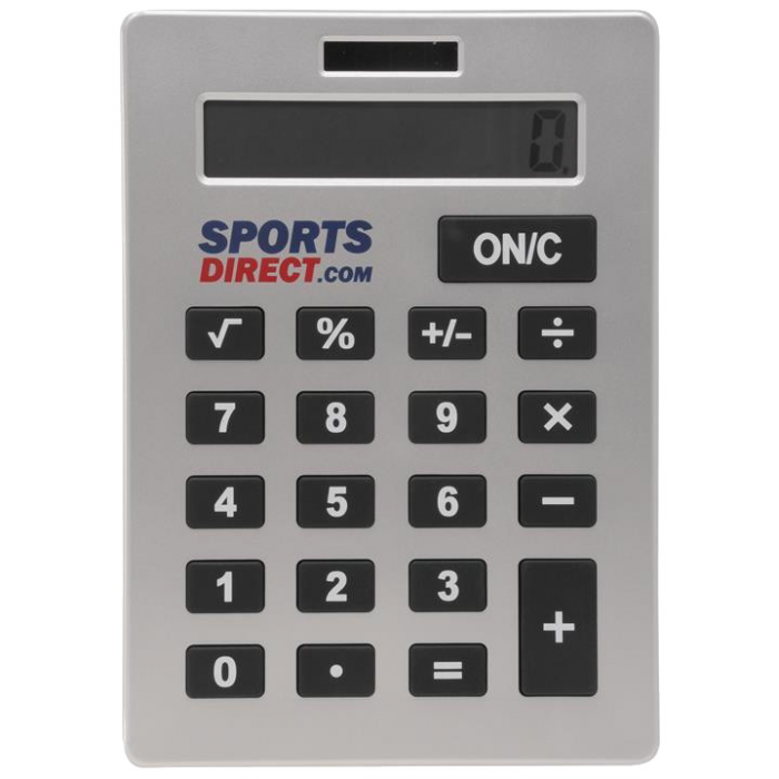 Gray Handheld Sports Calculator With Wide Button Layout Transparent Background PNG Image