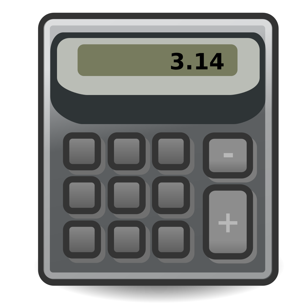 Gray Pocket Calculator Showing Pi On Its Digital Screen High Resolution Transparent PNG Image