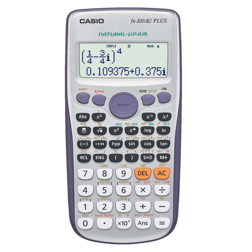 Purple Scientific Calculator With Multi Line Screen And Number Keypad Math Tool Transparent PNG