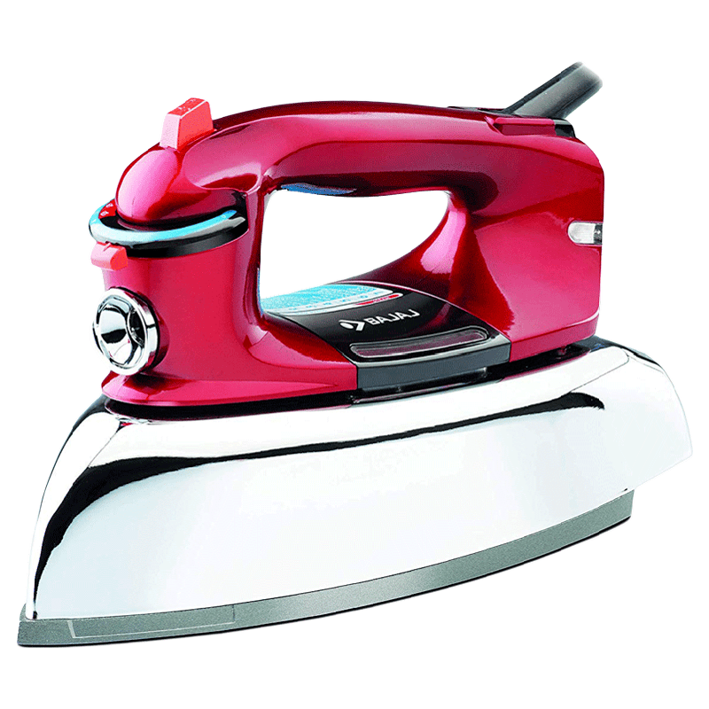 Bright Pink Steam Iron With White Base Clean Cutout PNG Illustration
