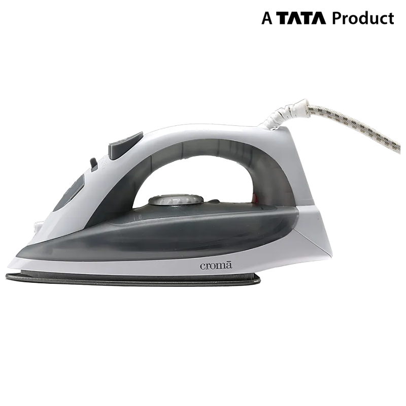 Black And White Minimal Clothes Iron Side View Printable PNG Image With Transparent Background