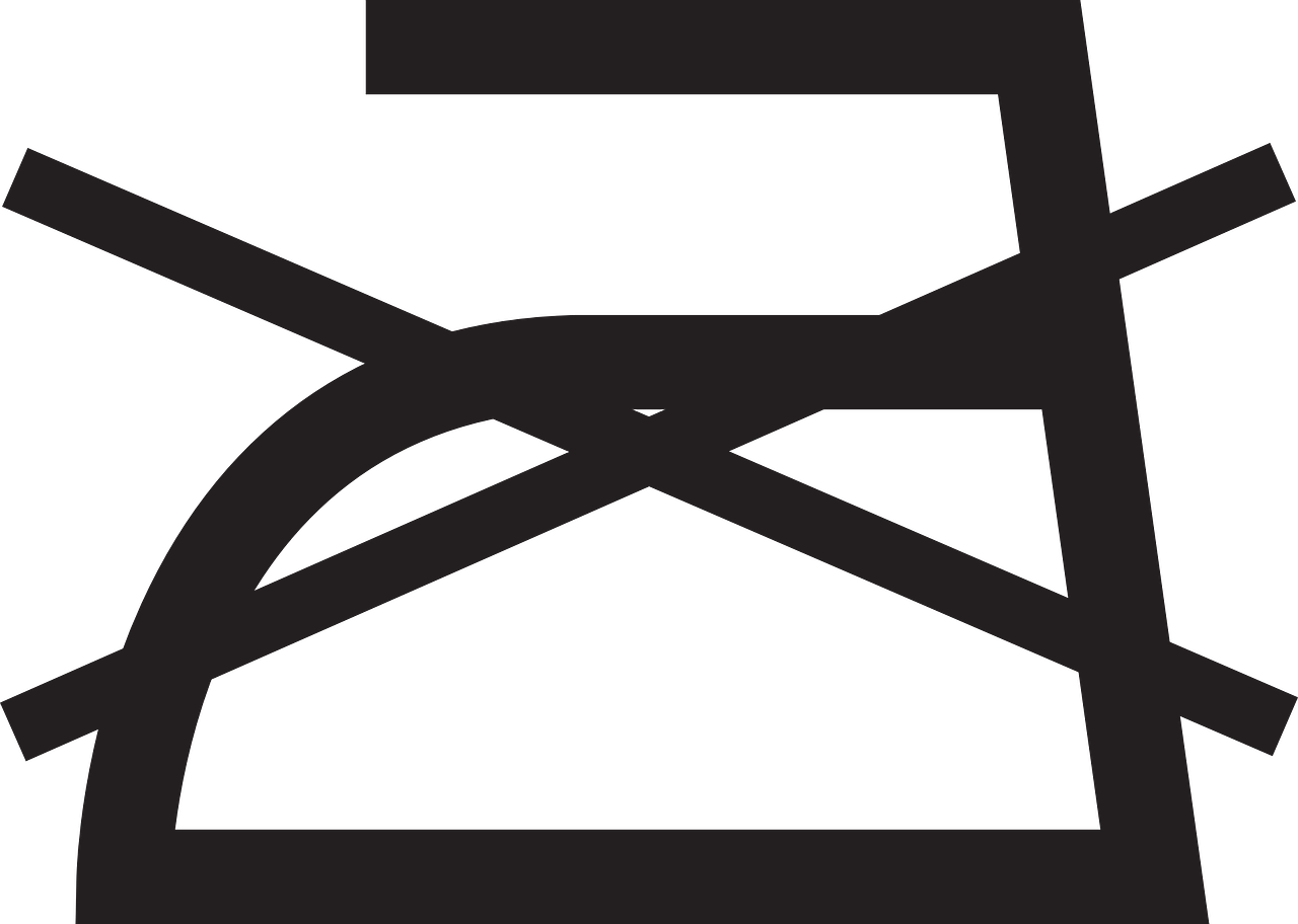Black No Clothes Iron Symbol Prohibited Appliance Icon Transparent PNG Clipart