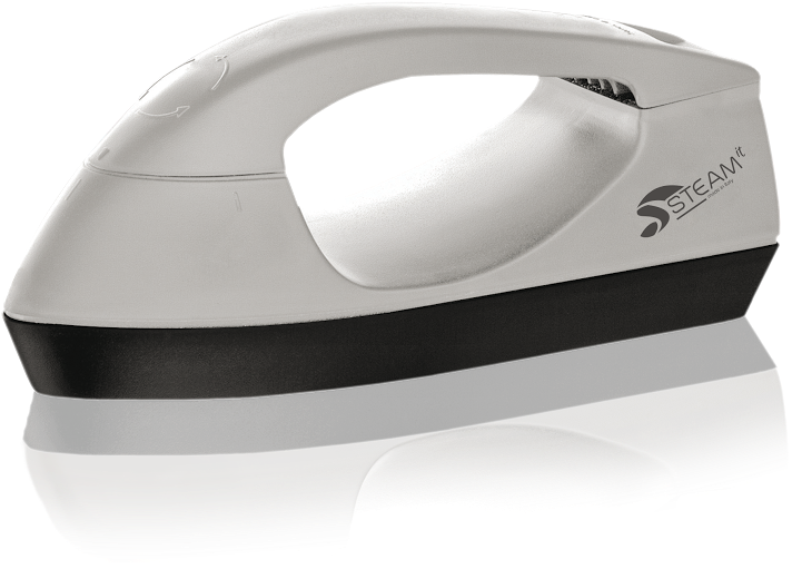 Minimal Light Gray Electric Iron Side View High Resolution Transparent PNG Graphic