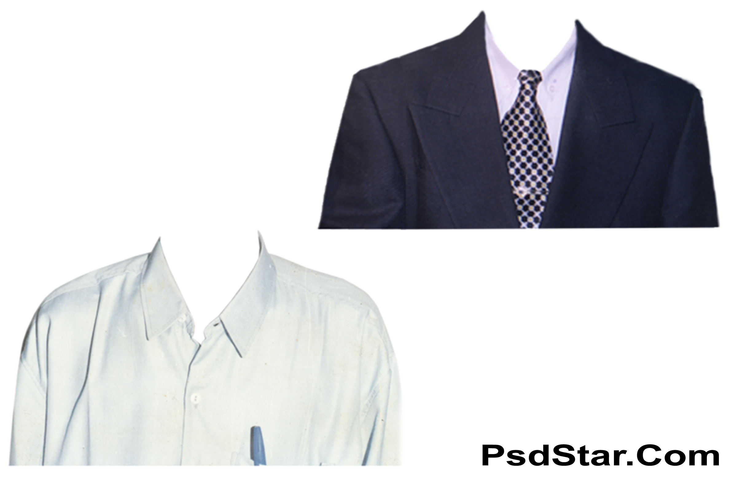 Navy And Gray Mens Suit Jackets With White Dress Shirt Transparent Background PNG Image