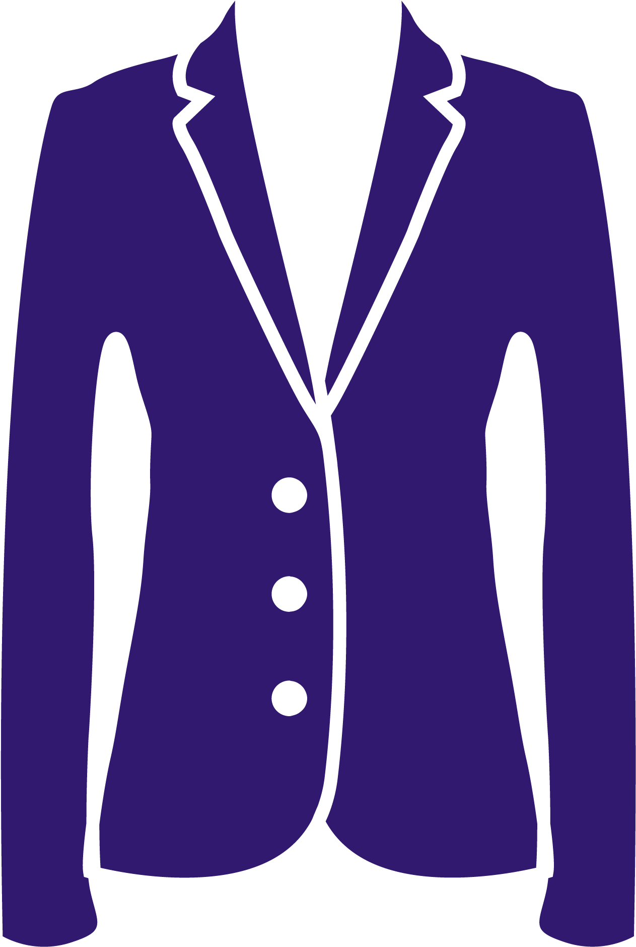 Purple Tuxedo Jacket With White Shirt Vector Illustration Transparent PNG Image For Creative Projects