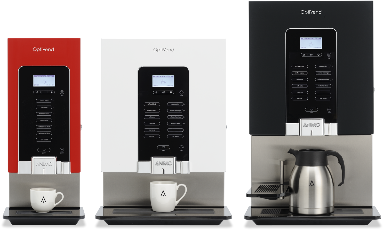 Collection Of Three Modern Espresso And Coffee Machines Isolated Transparent PNG Graphic