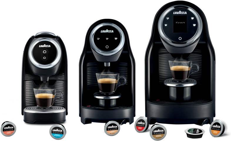 Set Of Three Black Single Serve Pod Coffee Brewers Transparent Background Espresso PNG