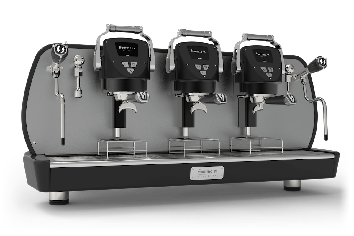 Stainless Steel Commercial Espresso Machine With Multiple Group Heads Transparent Background Coffee PNG