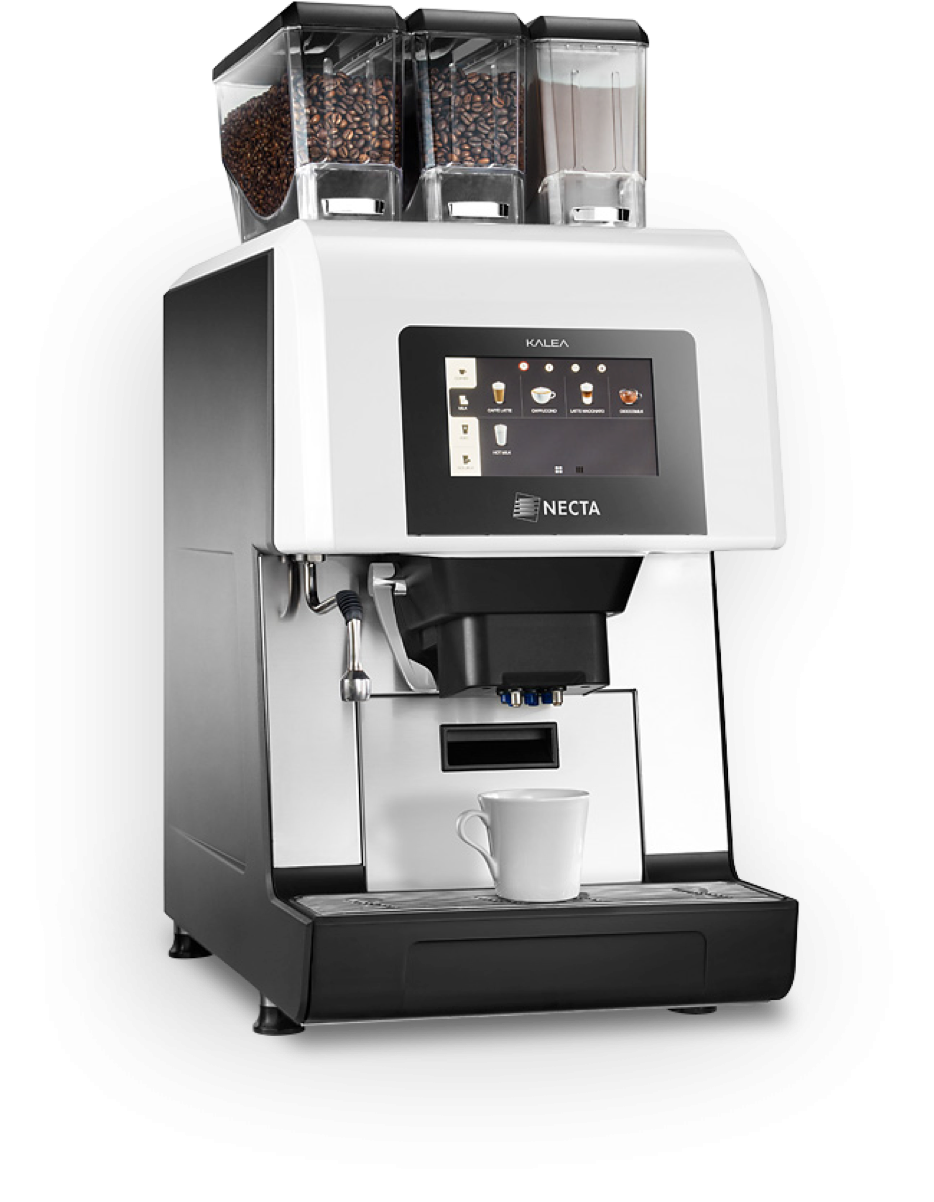 White Automatic Bean To Cup Coffee Machine With Grinder Clean Cutout Transparent PNG Image